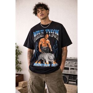 Chinatown Market Mike Tyson Tiger Y2K T Shirt Tee Top   Mens Size Large